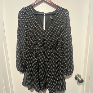 Polka Dot Forever 21 Dress With Sleeves